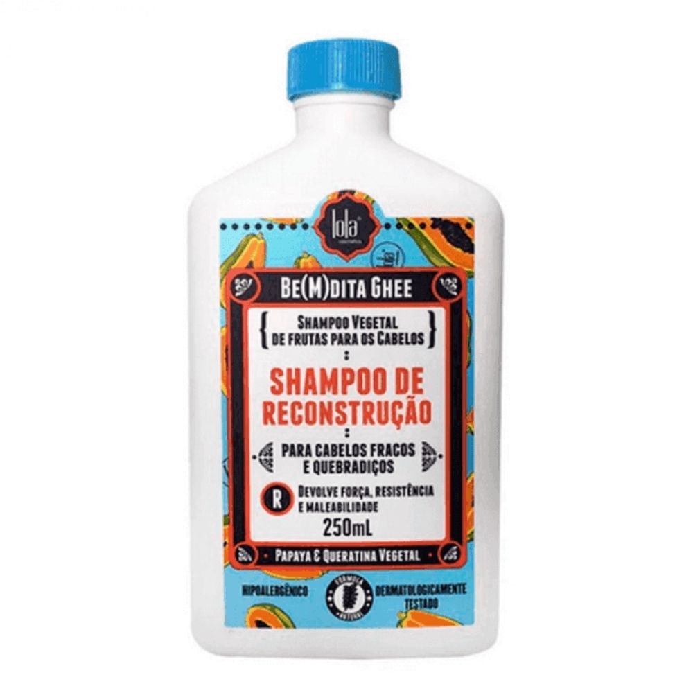 Lola Cosmetics Be(M)dita Ghee Champú Reconstrução Papaya E Queratina Vegetal 250ml