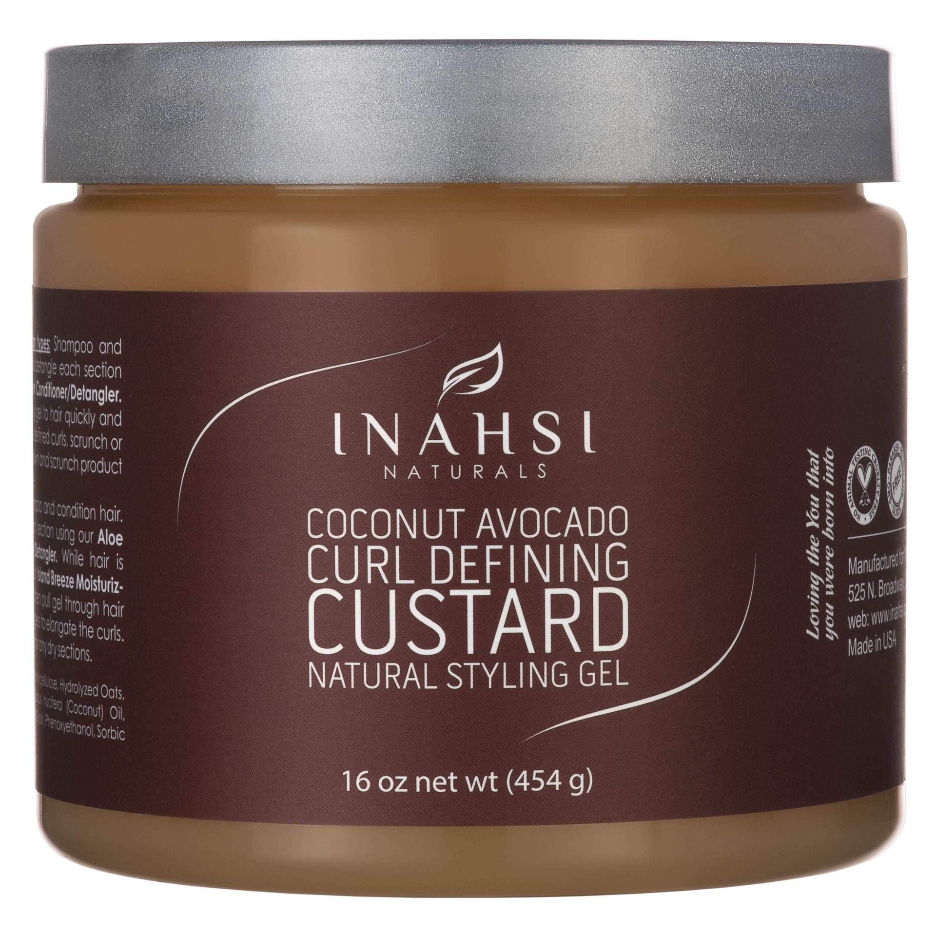 Inahsi Naturals Coconut Avocado Curl Defining Custard