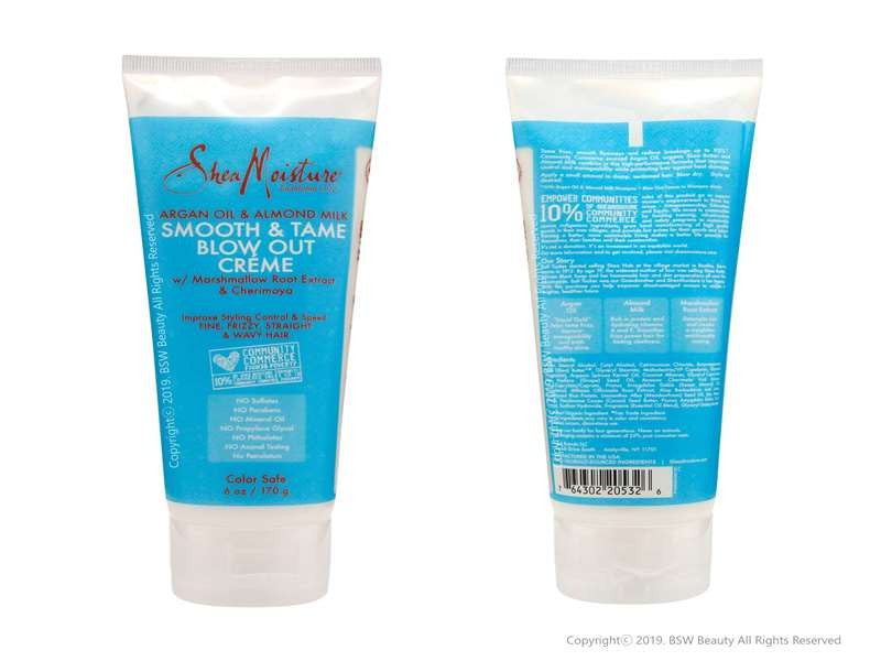 Shea Moisture Argan & Almond Blow Out Creme 170G (Fino+Frizz)