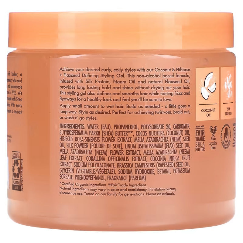 Shea Moisture Coconut & Hibiscus Defining Styling Gel  425g